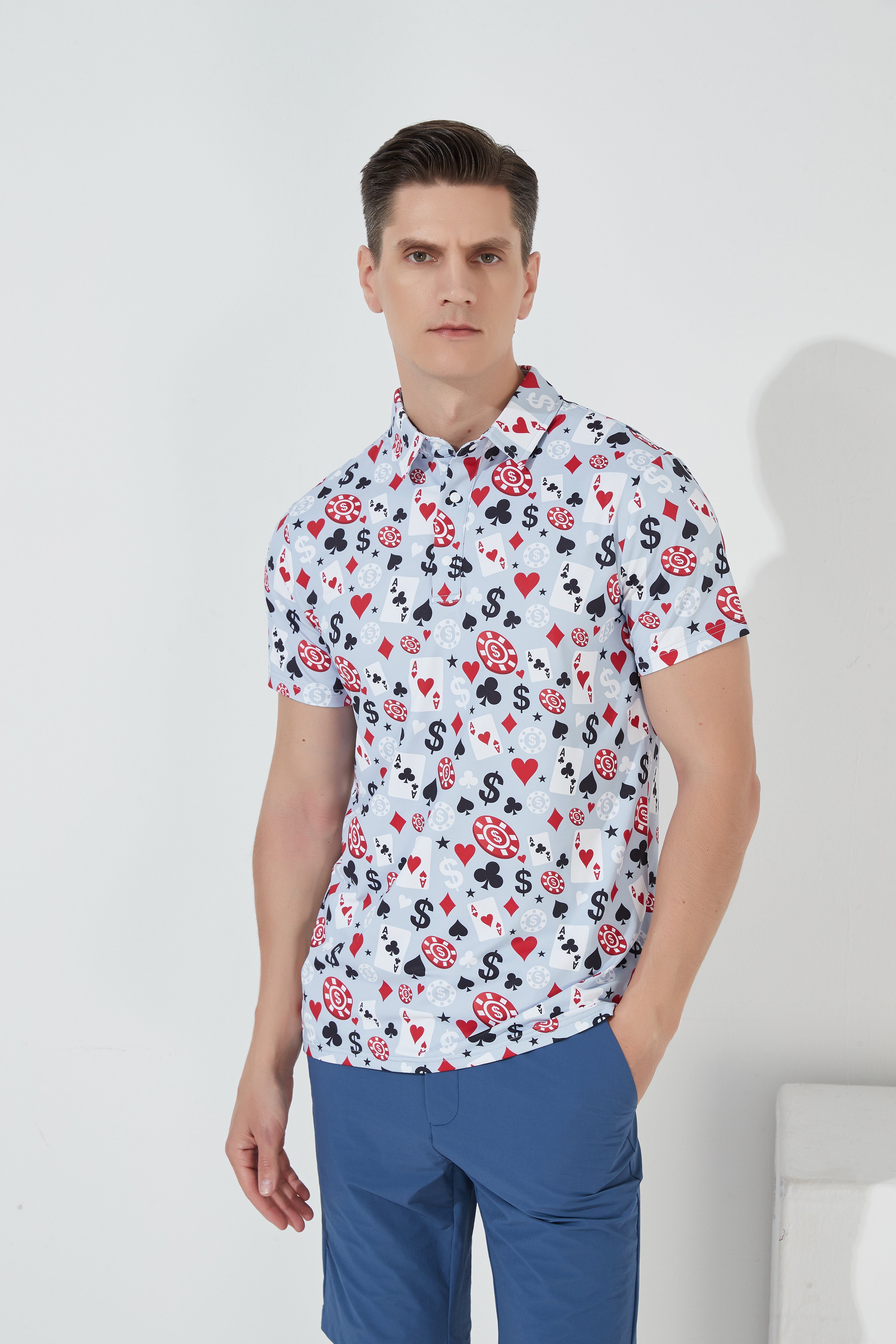 Lovely Poker Style Golf Polo